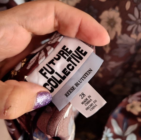 NWT Long Sleeve Satin Mini Dress by Future Collective with Reese Blutstein 4X ⭐ - Picture 12 of 12